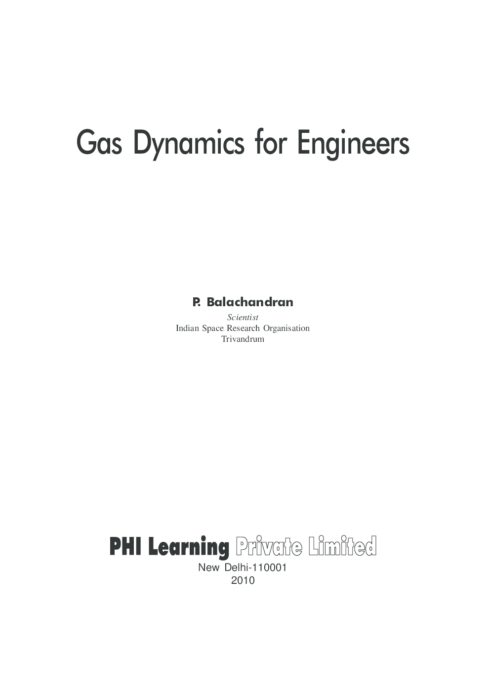 Gas Dynamics For Engineers - Page 3