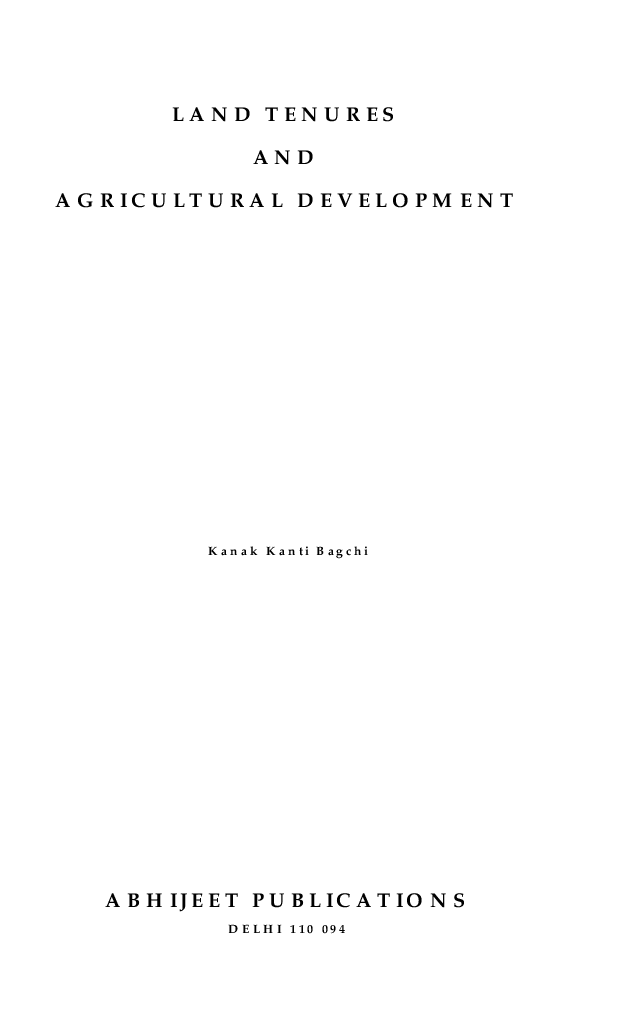 Land Tenures and Agricultural Development - Page 2