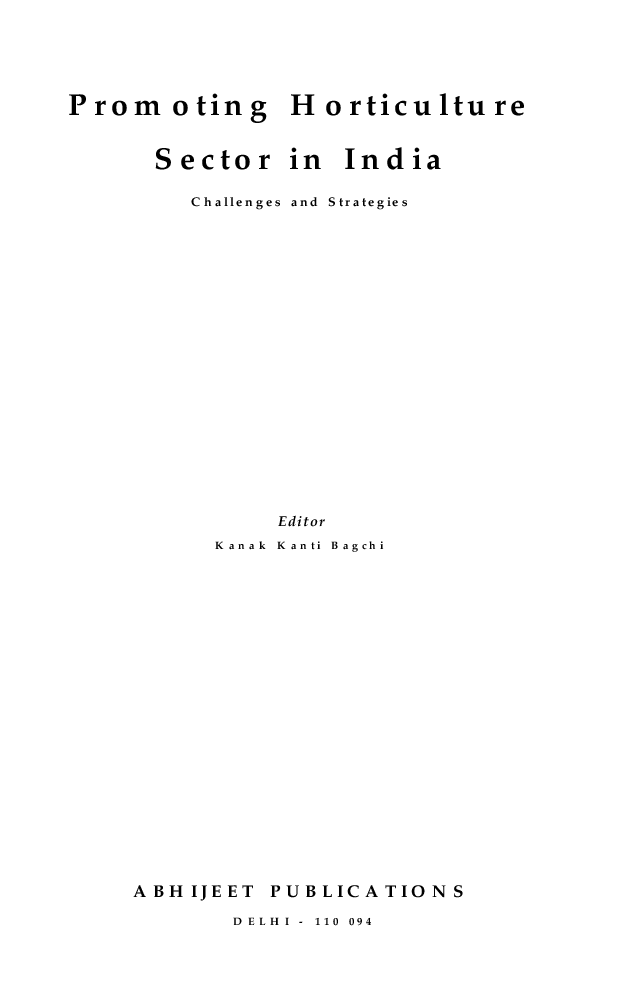 Promoting Horticulture Sector in India: Challenges and Opportunities - Page 3