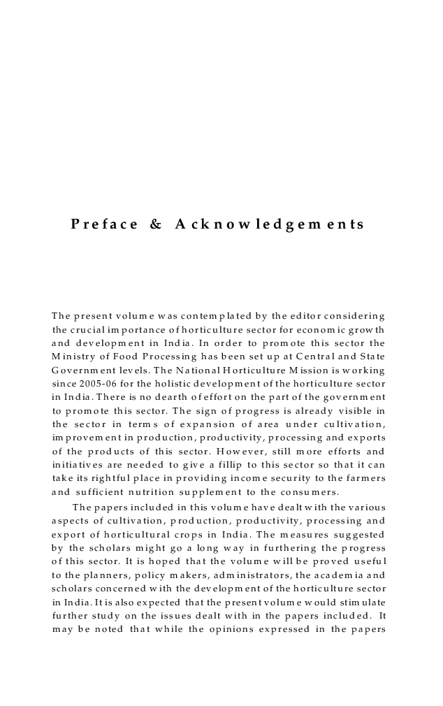 Promoting Horticulture Sector in India: Challenges and Opportunities - Page 5