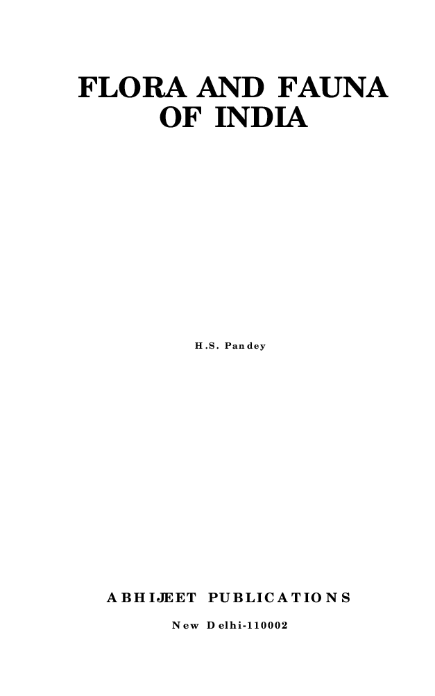 Flora and Fauna of India - Page 3