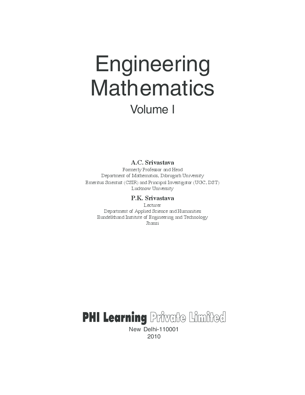 Engineering Mathematics : Volume 1 - Page 2