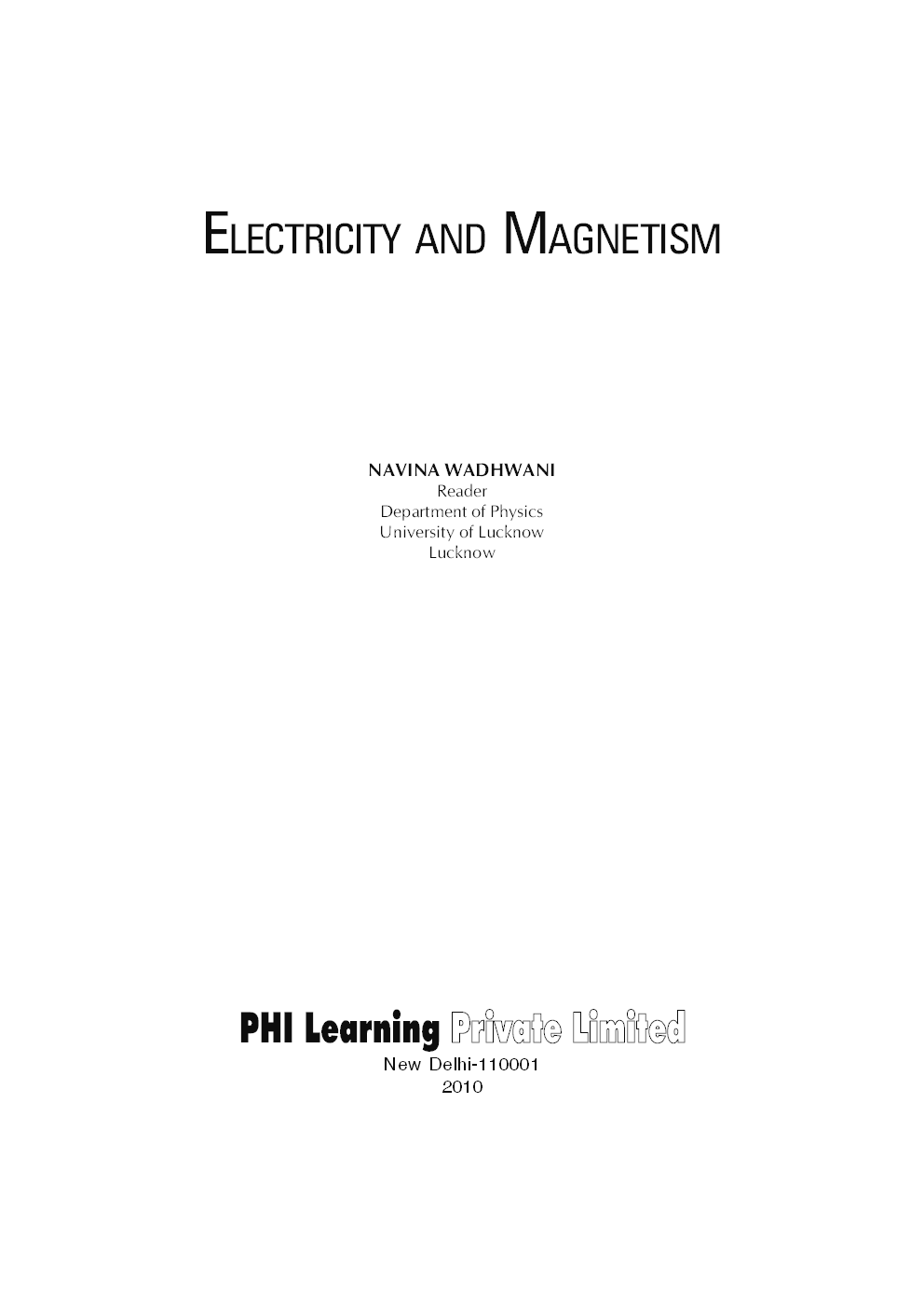 Electricity And Magnetism - Page 3