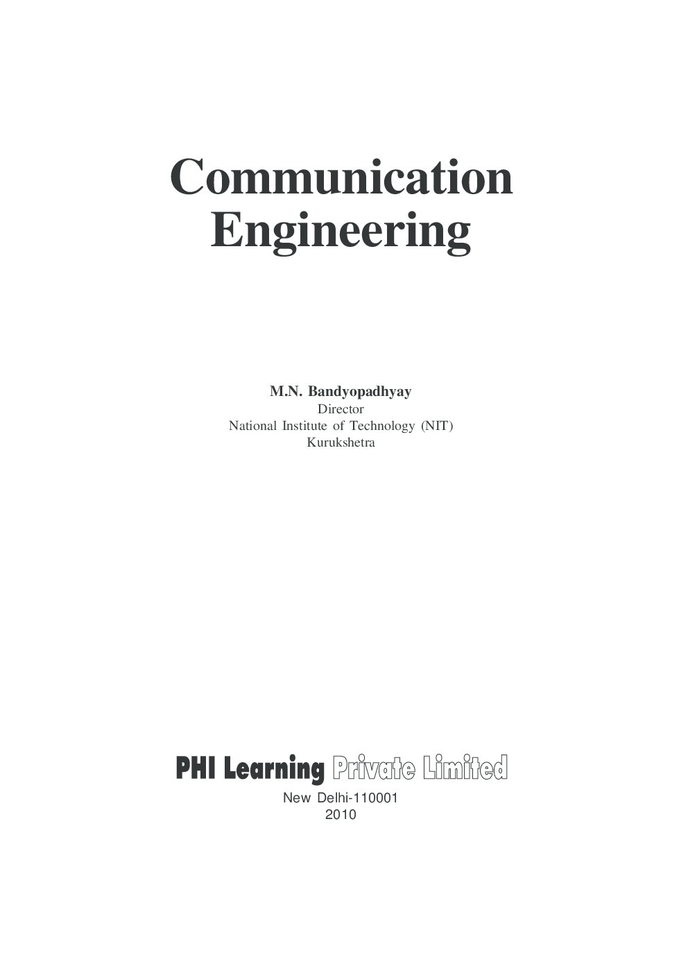 Communication Engineering - Page 4