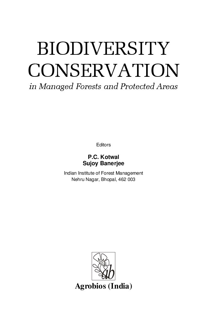 Biodiversity Conservation in Managed and Forests and Protected Areas - Page 2