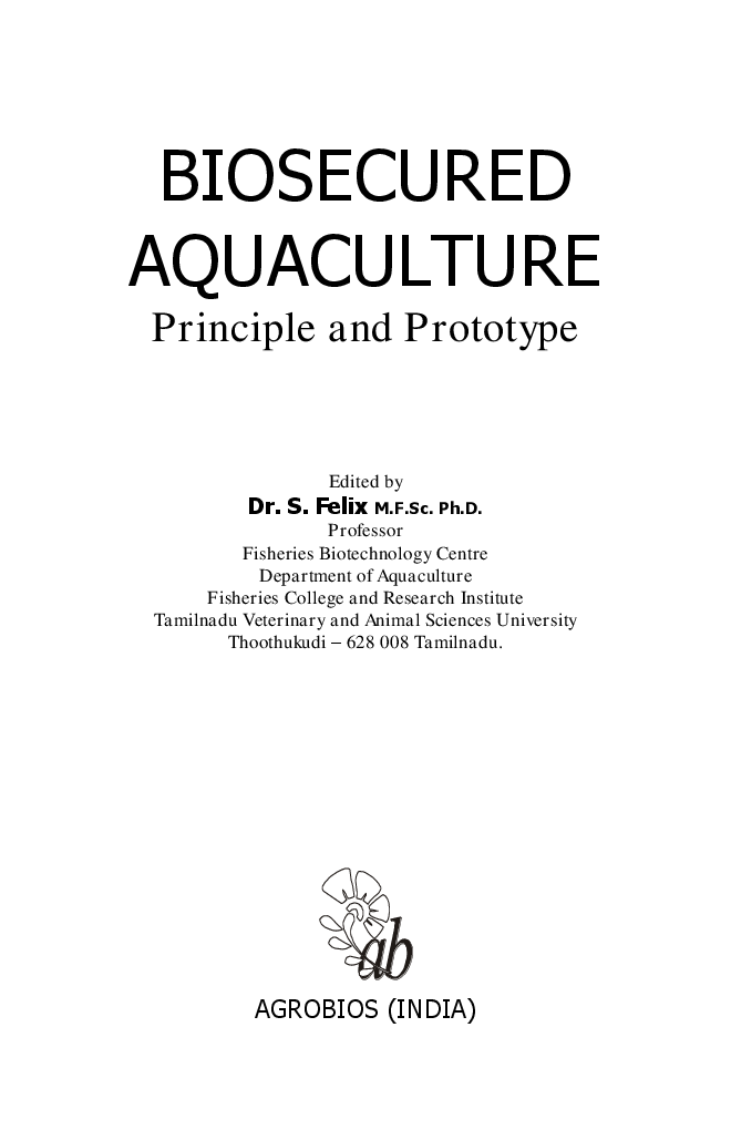 Biosecured Aquaculture : Principle and Prototype - Page 2