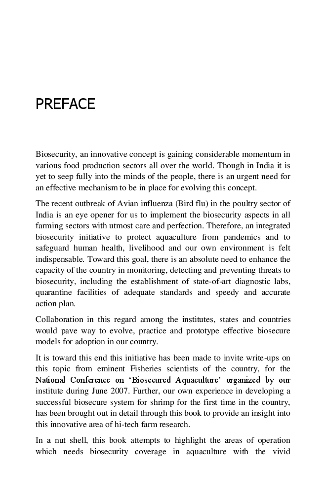 Biosecured Aquaculture : Principle and Prototype - Page 4