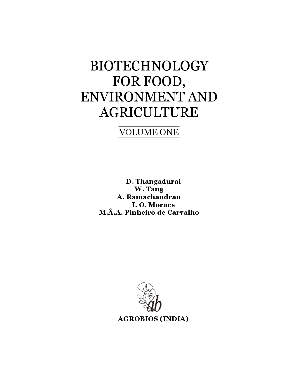 Biotechnology for Food, Environment and Agriculture - Page 2