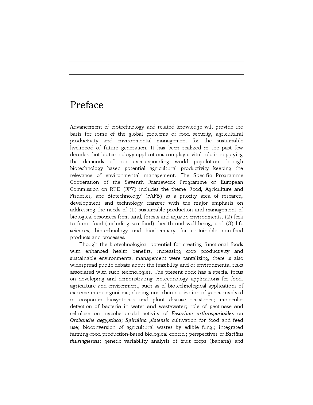 Biotechnology for Food, Environment and Agriculture - Page 4