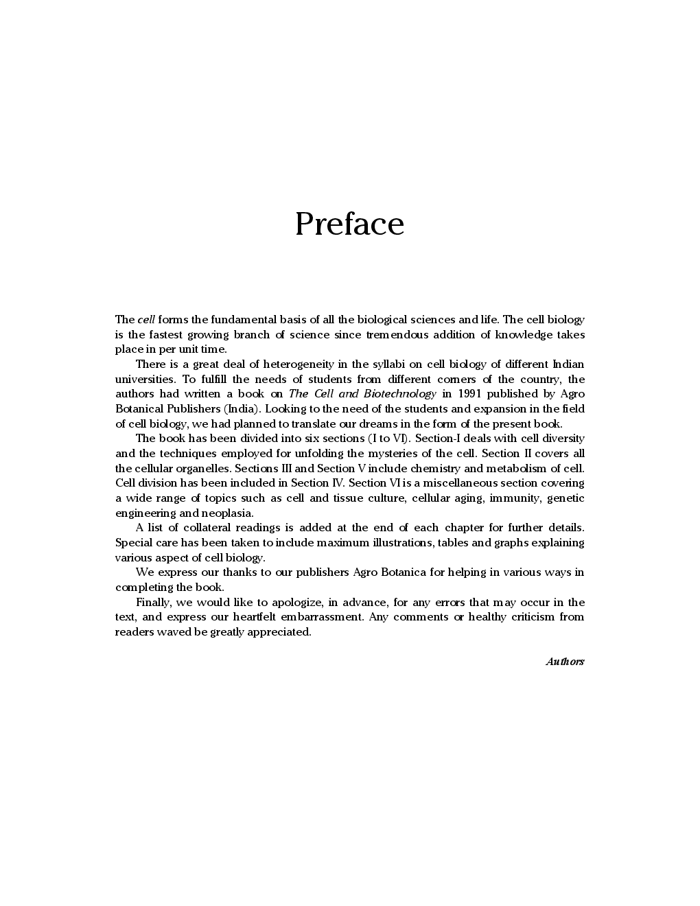 Cell Biology : Fundamentals and Applications - Page 4