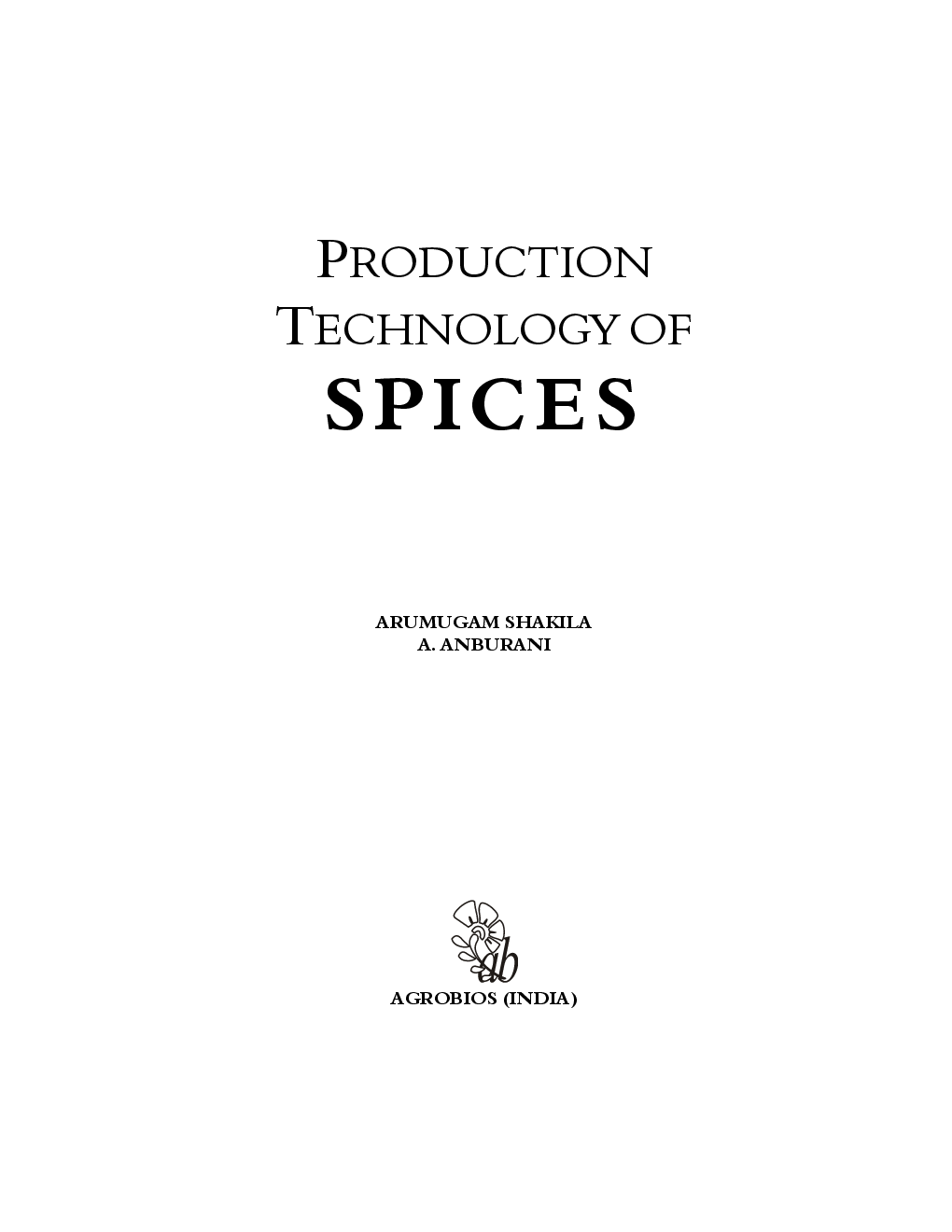 Production Technology of Spices - Page 2