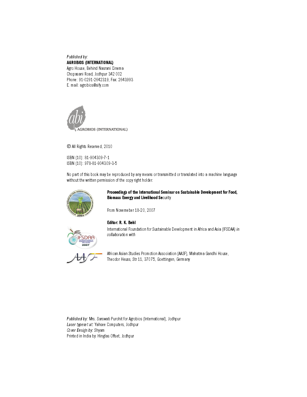 Resource Management Towards Sustainable Agriculture and Development - Page 3