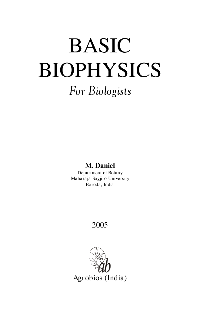 Basic Biophysics for Biologist - Page 2