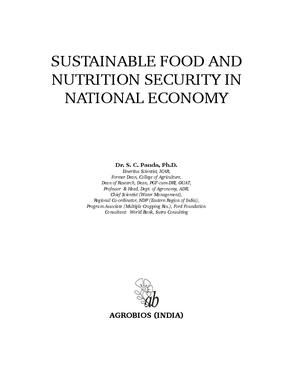 Sustainable Food and Nutrition Security in National Economy - Page 4