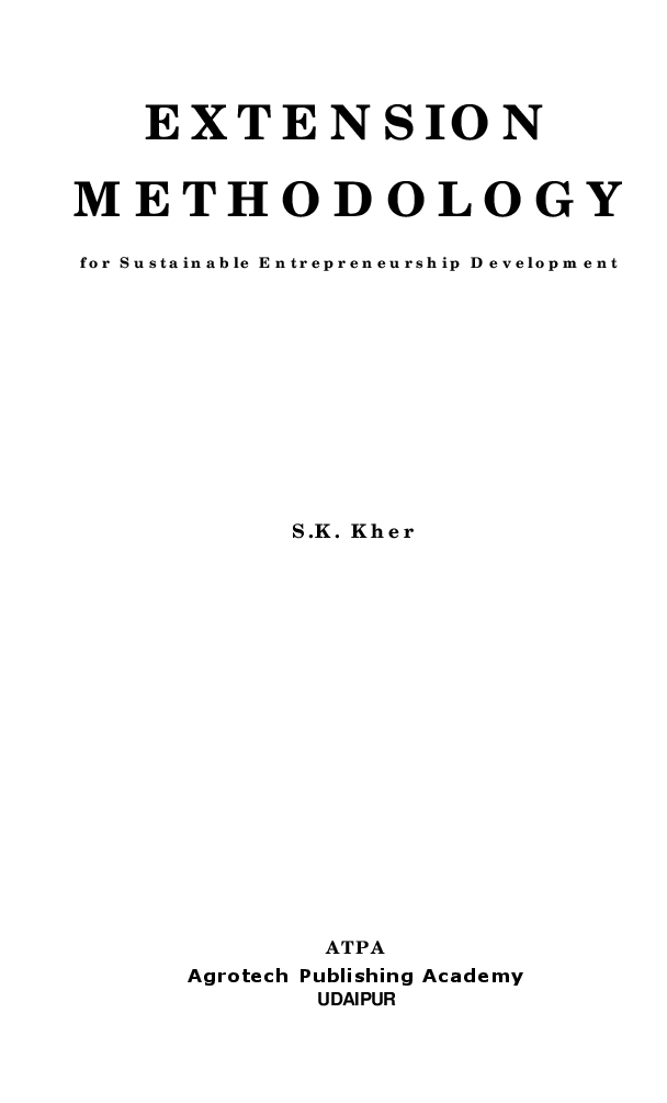 Extension Methodology for Sustainable Entrepreneurship Development - Page 2