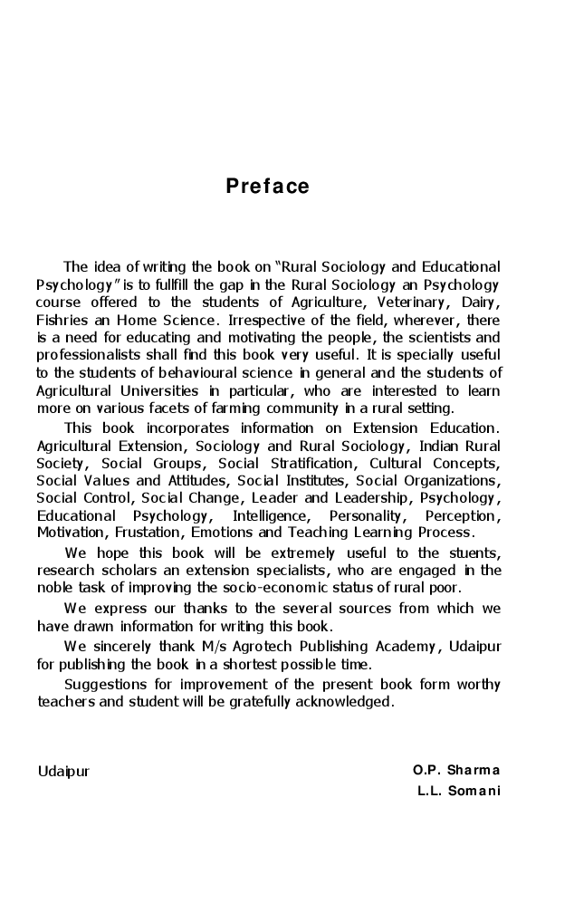 Fundamentals of Rural Sociology and Educational Psychology - Page 4
