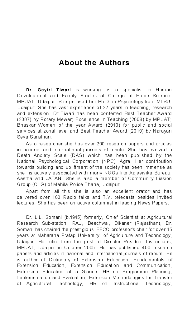 Educational Psychology for Extension Personnel - Page 5