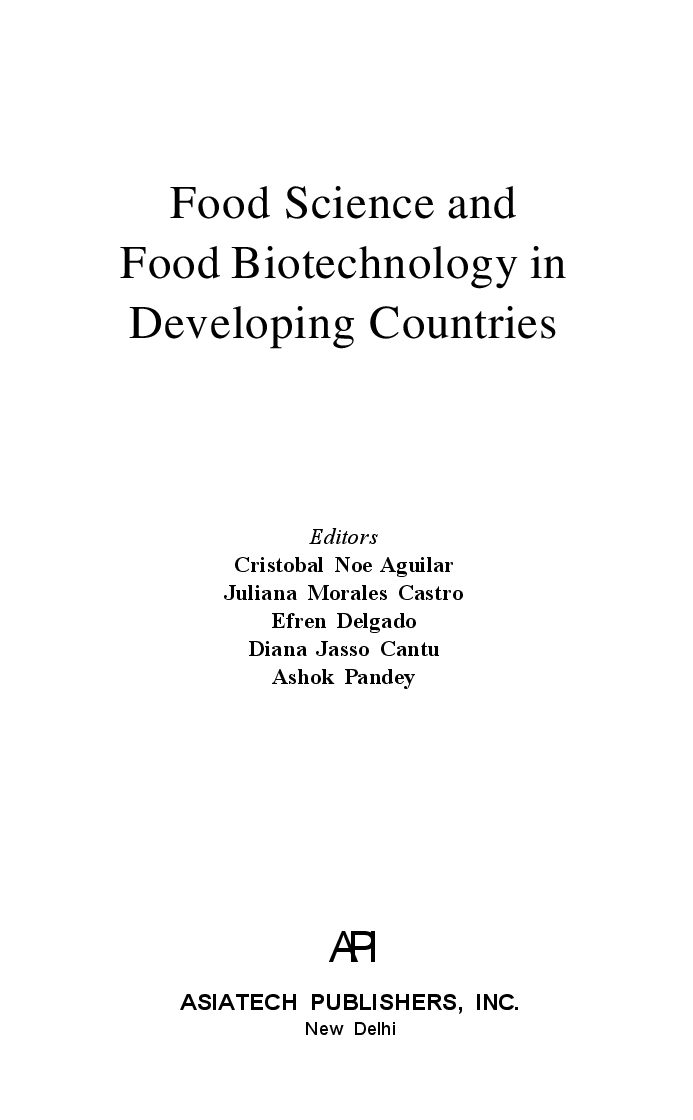 Food Science and Food Biotechnology in Developing Countries - Page 2