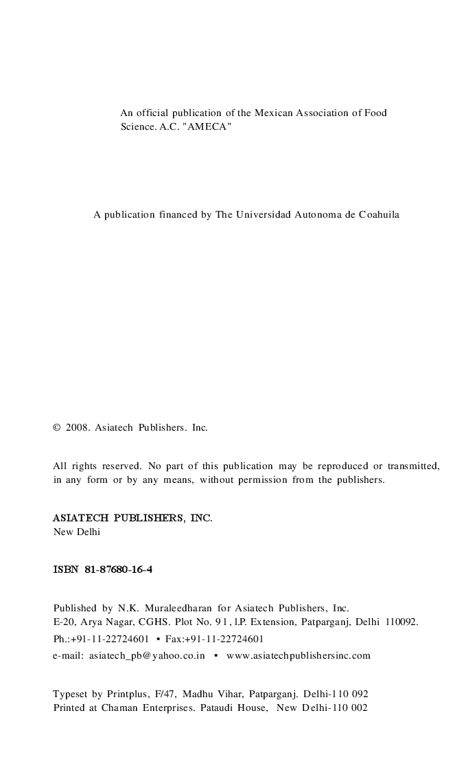 Food Science and Food Biotechnology in Developing Countries - Page 3