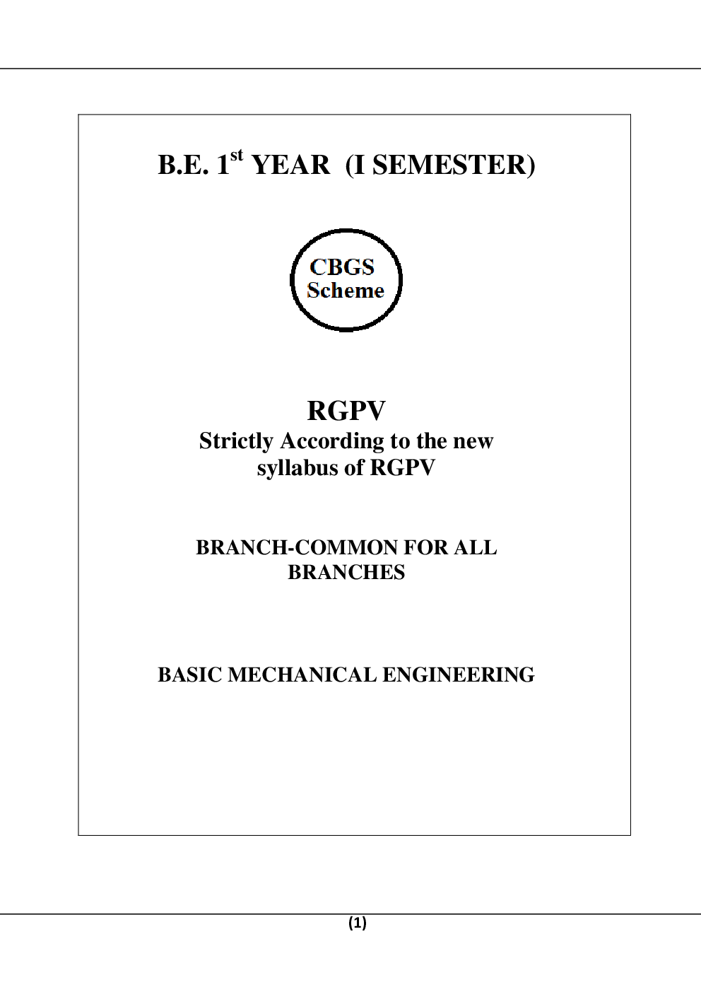 Basic Mechanical Engineering For RGPV B.E. 1st Sem & 2nd Sem - Page 2