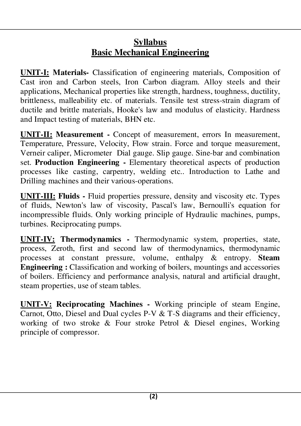 Basic Mechanical Engineering For RGPV B.E. 1st Sem & 2nd Sem - Page 3