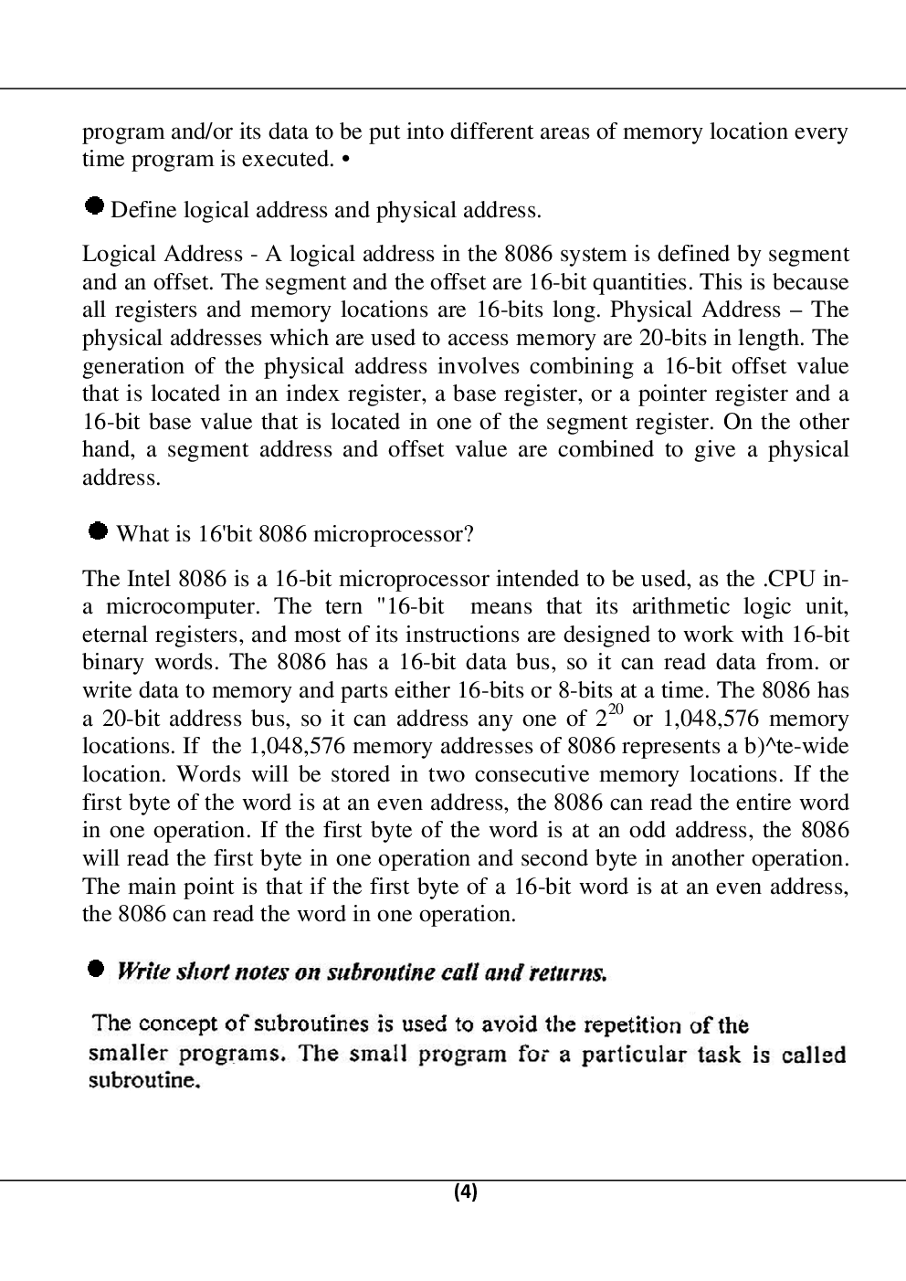 Microprocessor And Microcontrollers For RGPV B.E. 5th Sem Electronics & Communication Engineering - Page 5