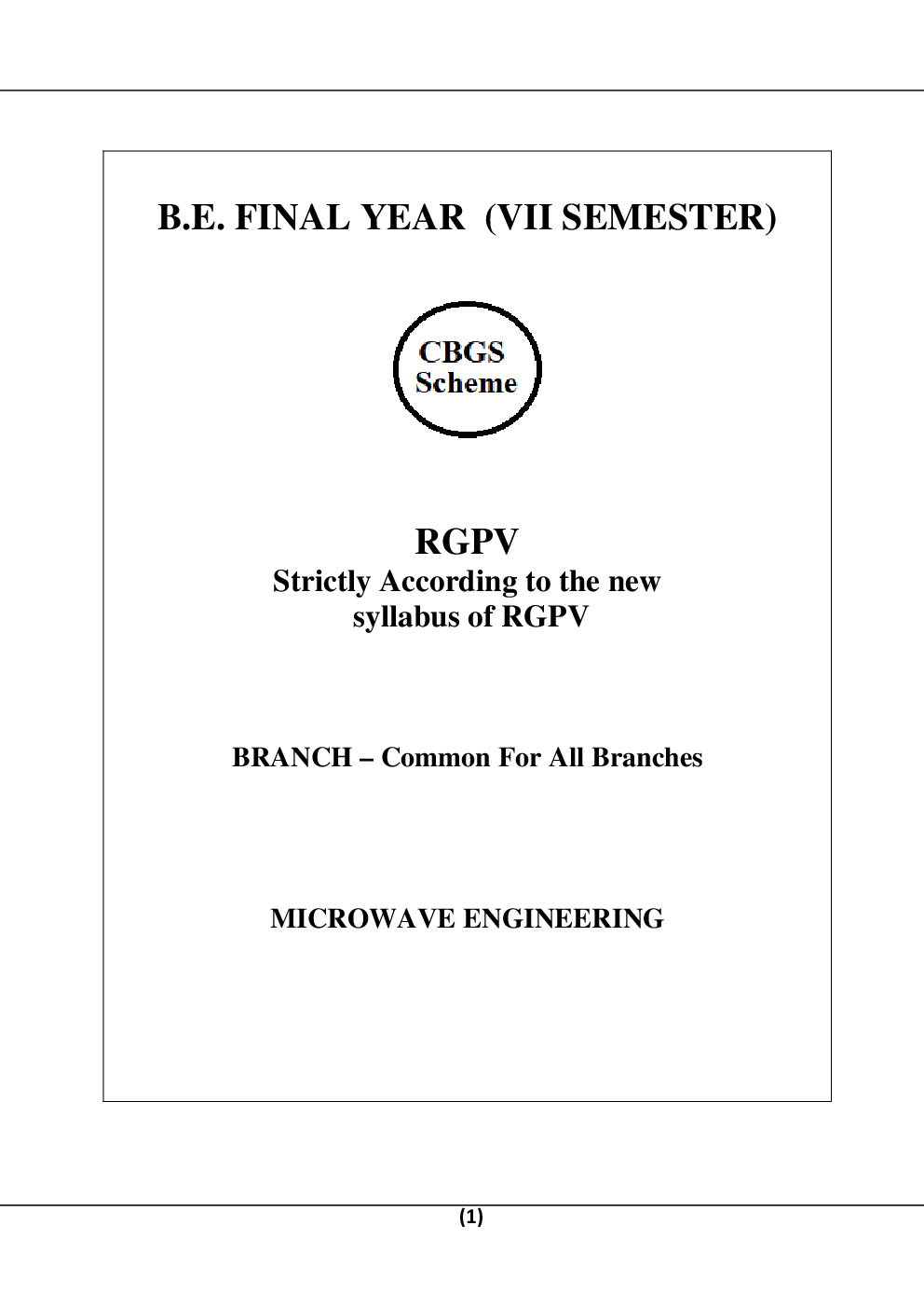 Microwave Engineering For RGPV B.E. 7th Sem Electronics And Communication Engineering - Page 2