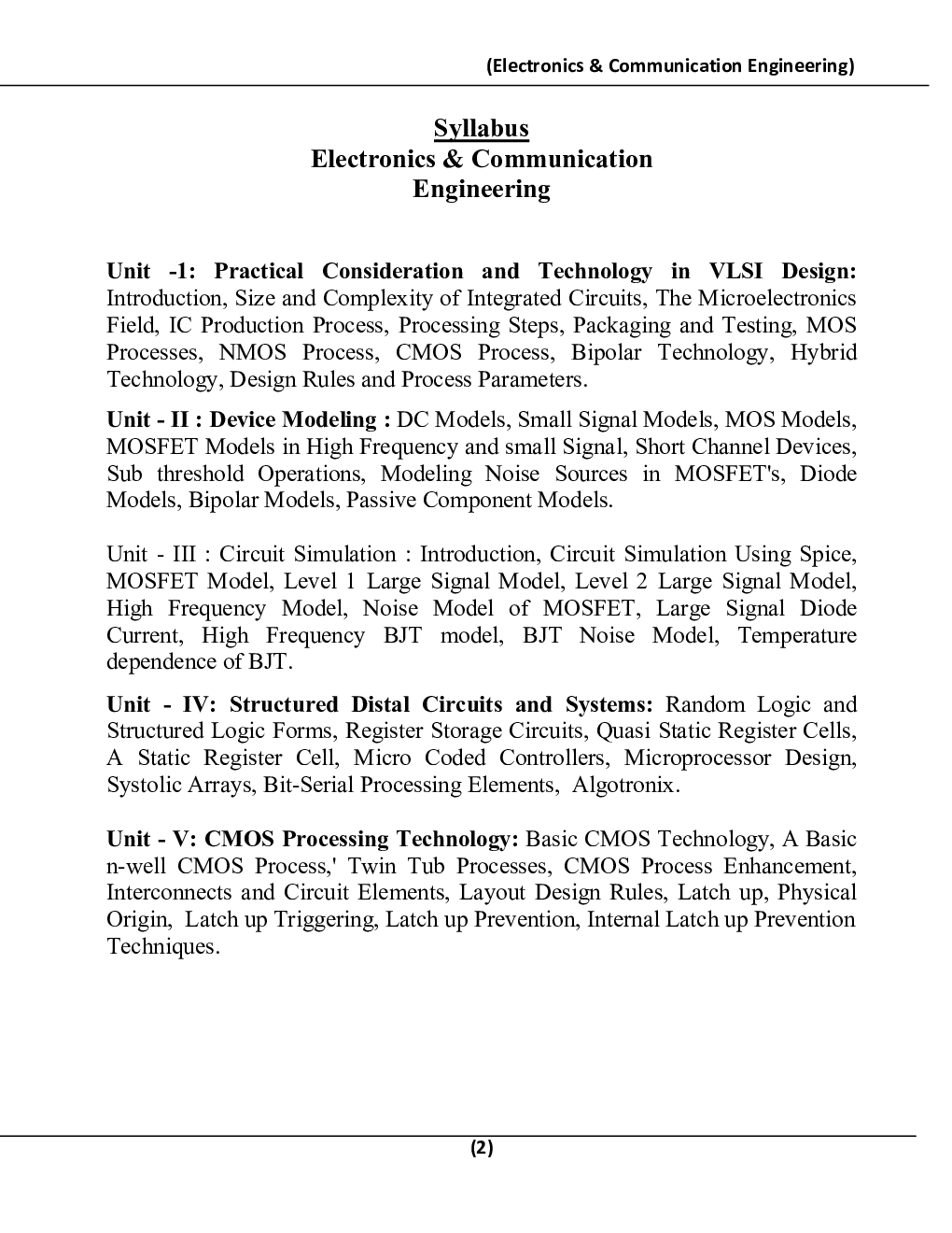 VLSI Design For RGPV B.E. 8th Sem - Page 3