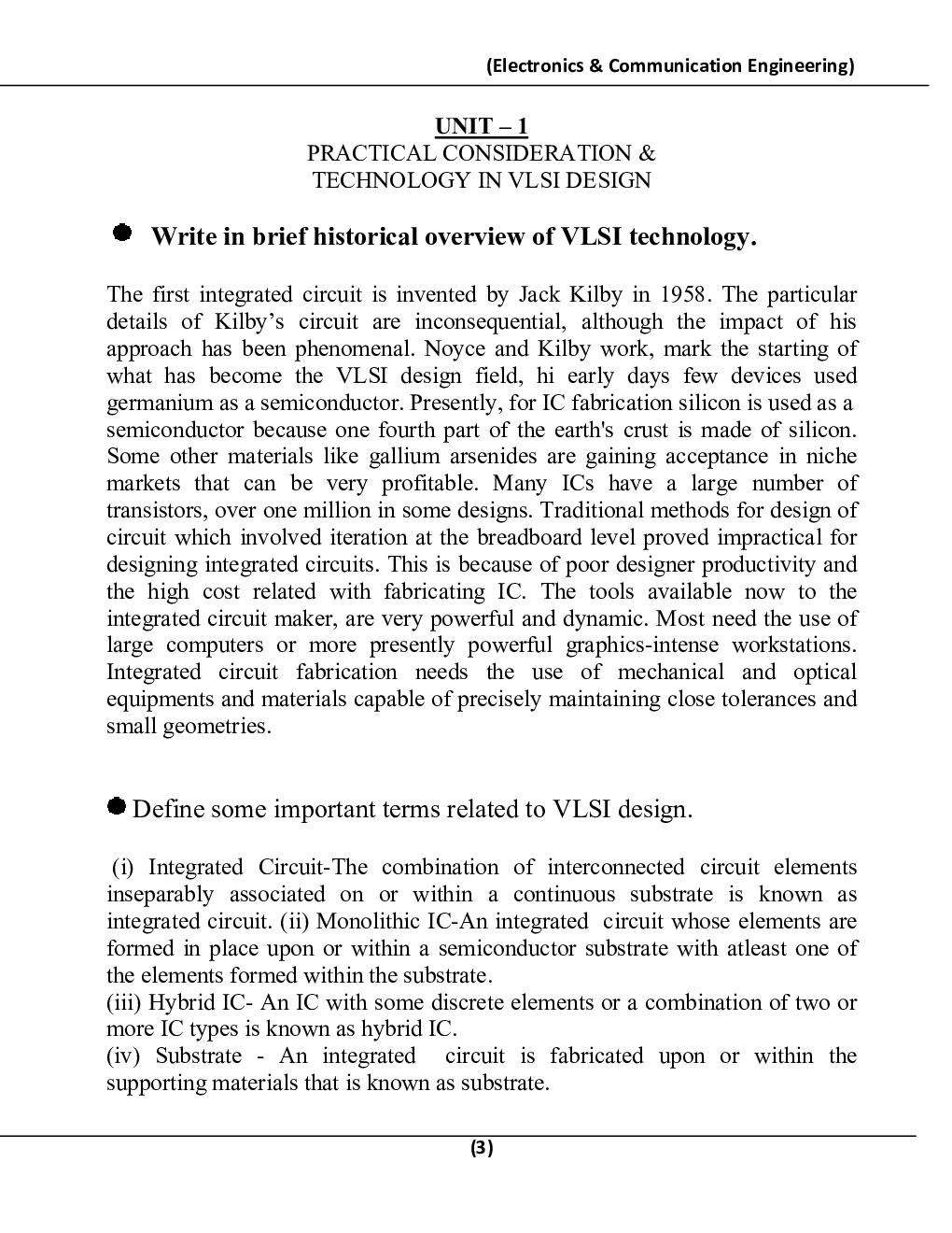 VLSI Design For RGPV B.E. 8th Sem - Page 4