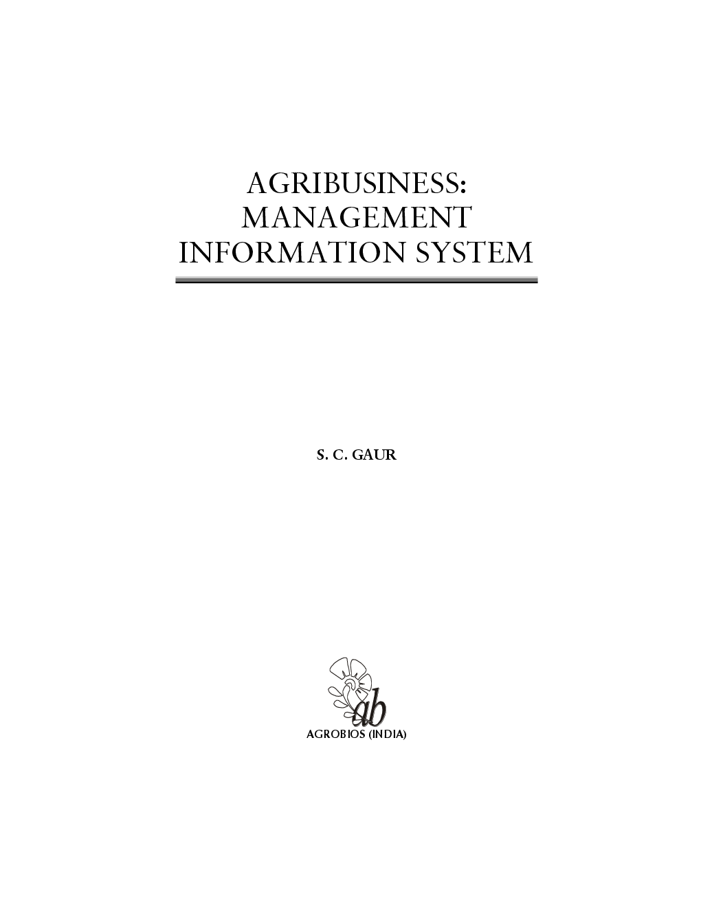 Agribusiness : Management Information System - Page 4