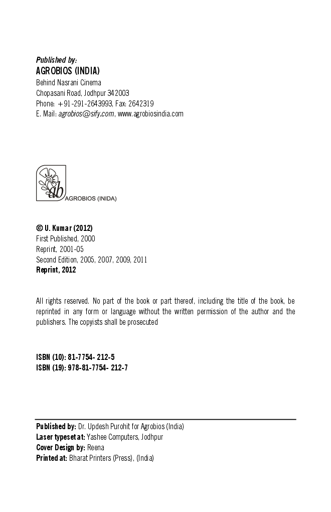 Biodiversity : Principles and Conservation - Page 3