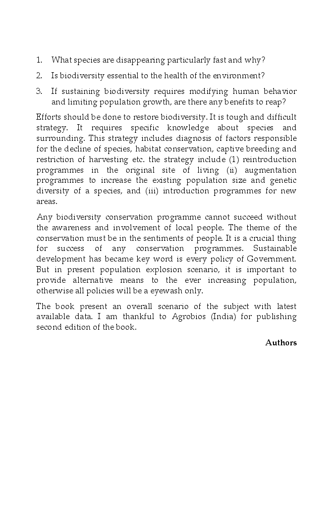 Biodiversity : Principles and Conservation - Page 5