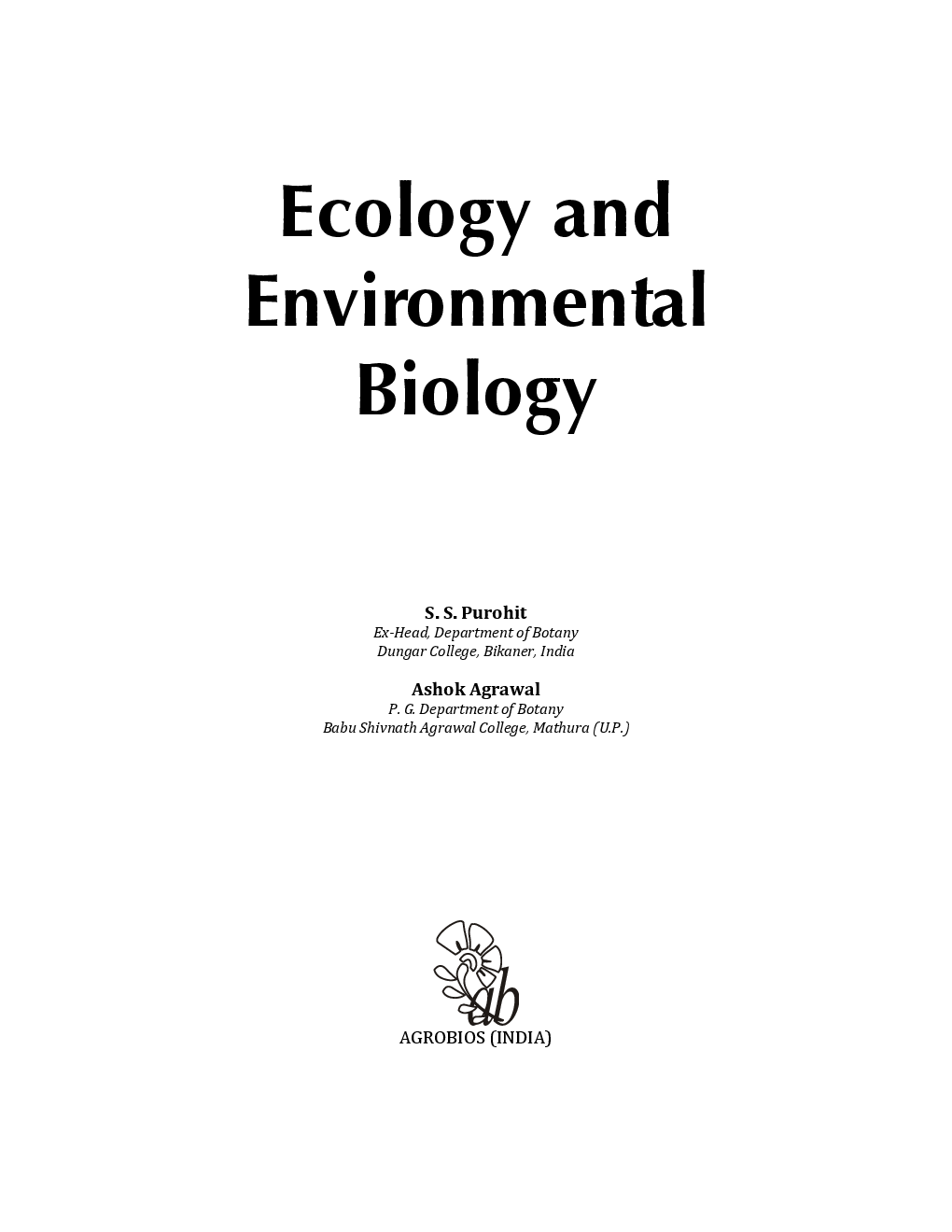 Ecology and Environmental Biology - Page 3