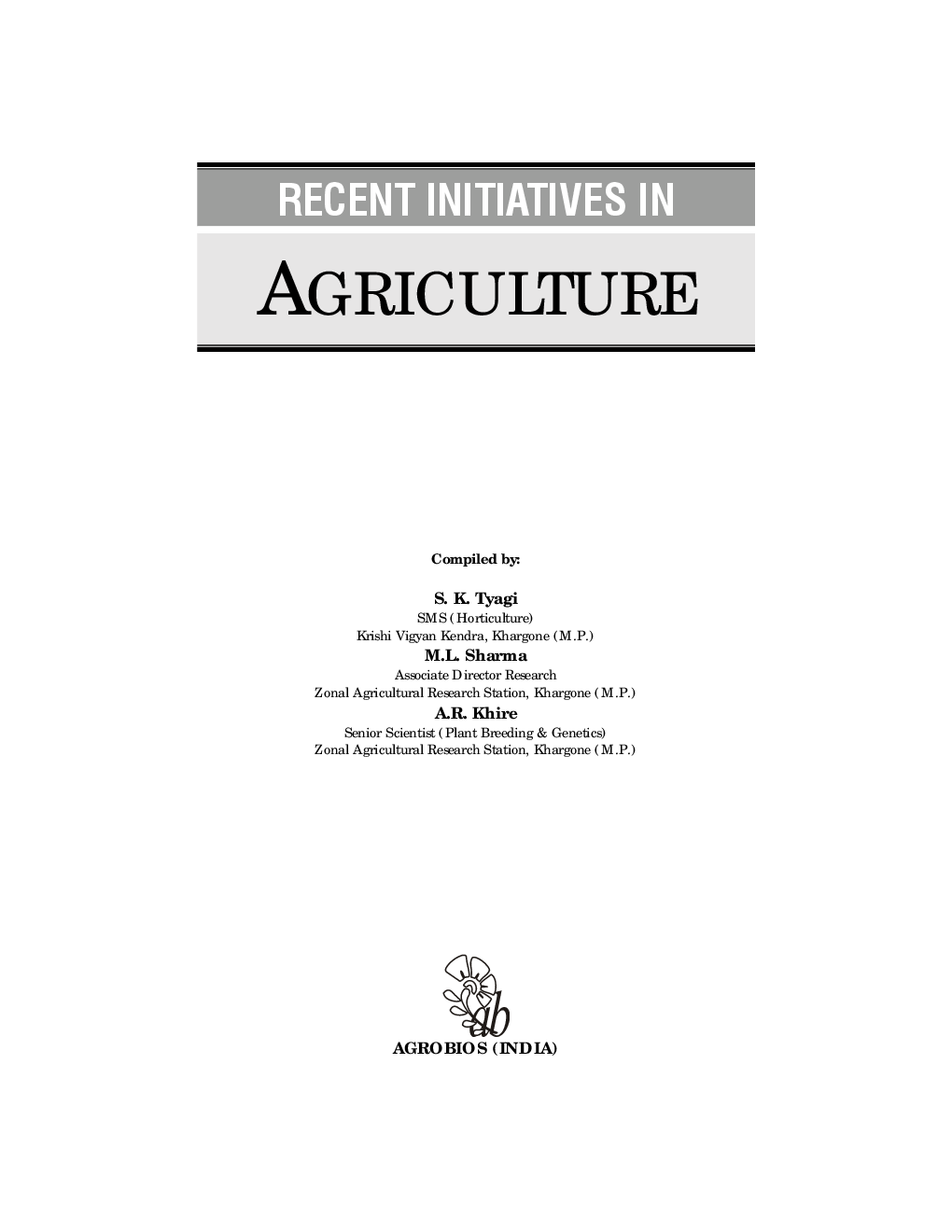 Recent Initiatives In Agriculture - Page 2