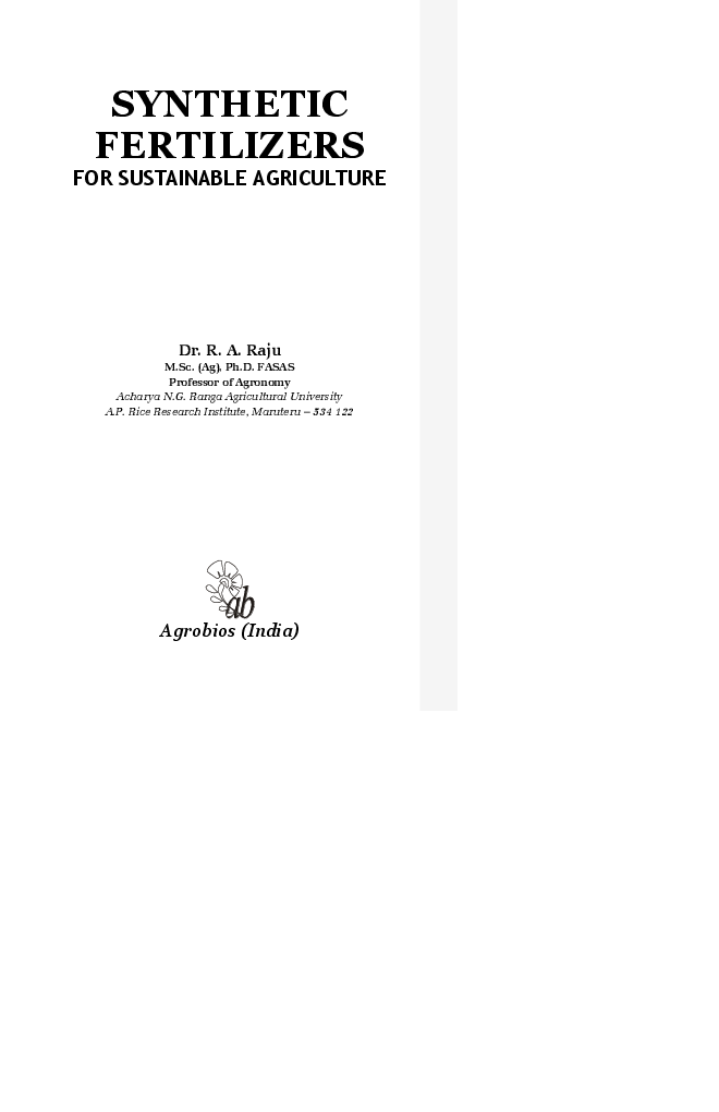 Synthetic Fertilizers for Sustainable Agriculture - Page 2