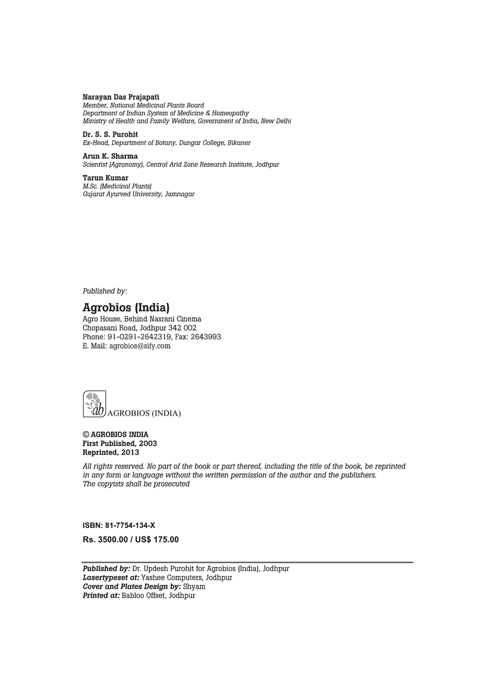 A Handbook of Medicinal Plants : A Complete Source Book - Page 3