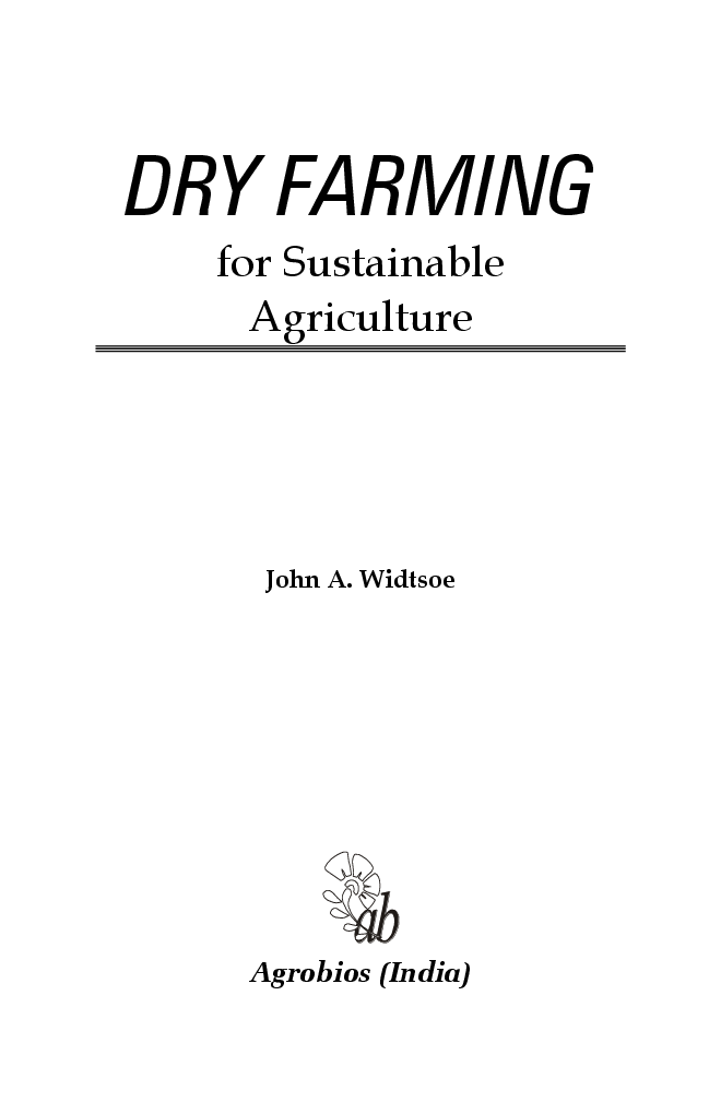 Dry Farming for Sustainable Agriculture - Page 2