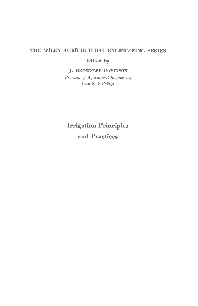 Irrigation : Principles and Practices - Page 4