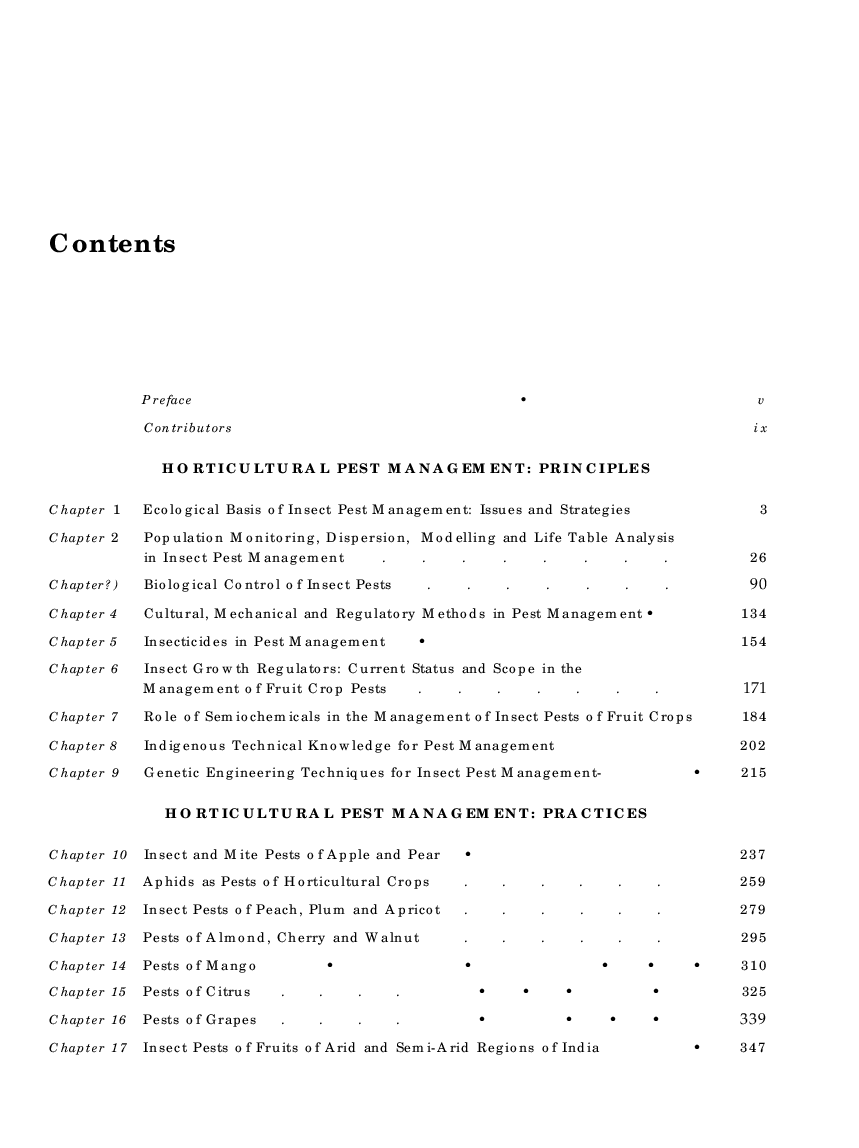 Pest Management in Horticulture Crops - Page 5