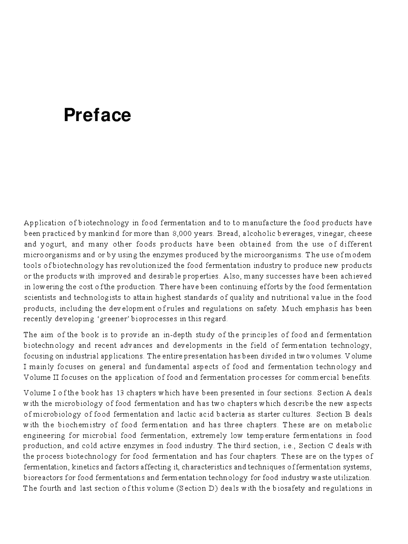 Food Fermentation Biotechnology Volume 1 - Page 4