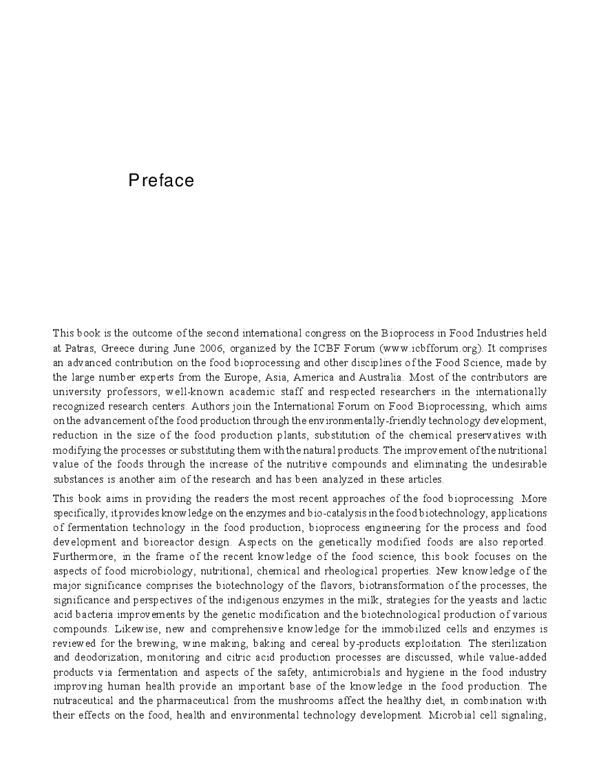 Bioprocesses in Food Industry Volume II - Page 3