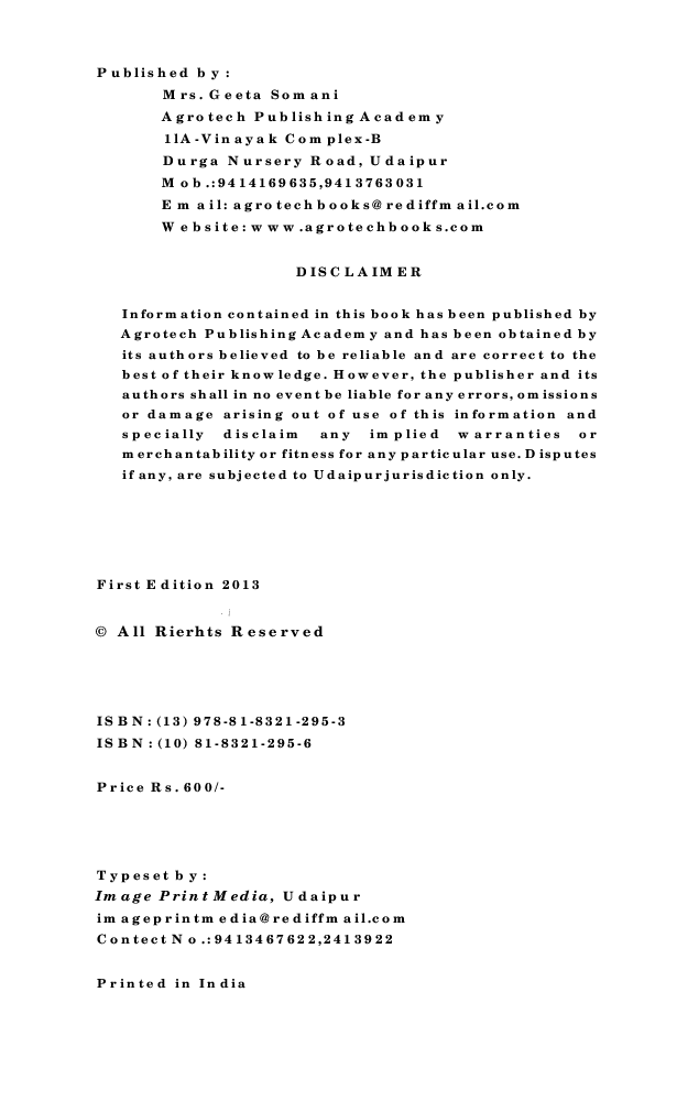 Advances in Experimental Agriculture Vol-III - Page 3