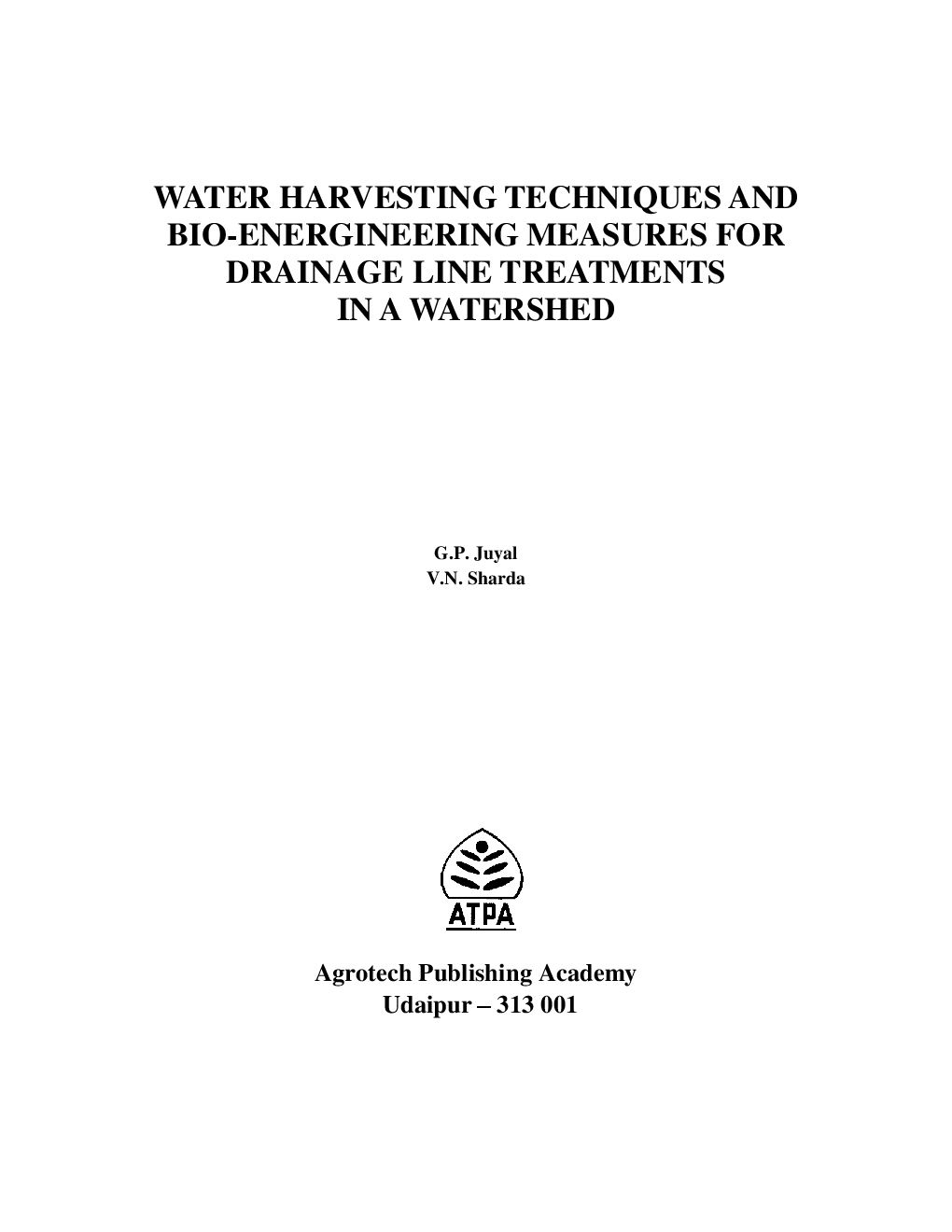 Water Harvesting Techniques and Drainage Line Treatment in a Watershed - Page 2