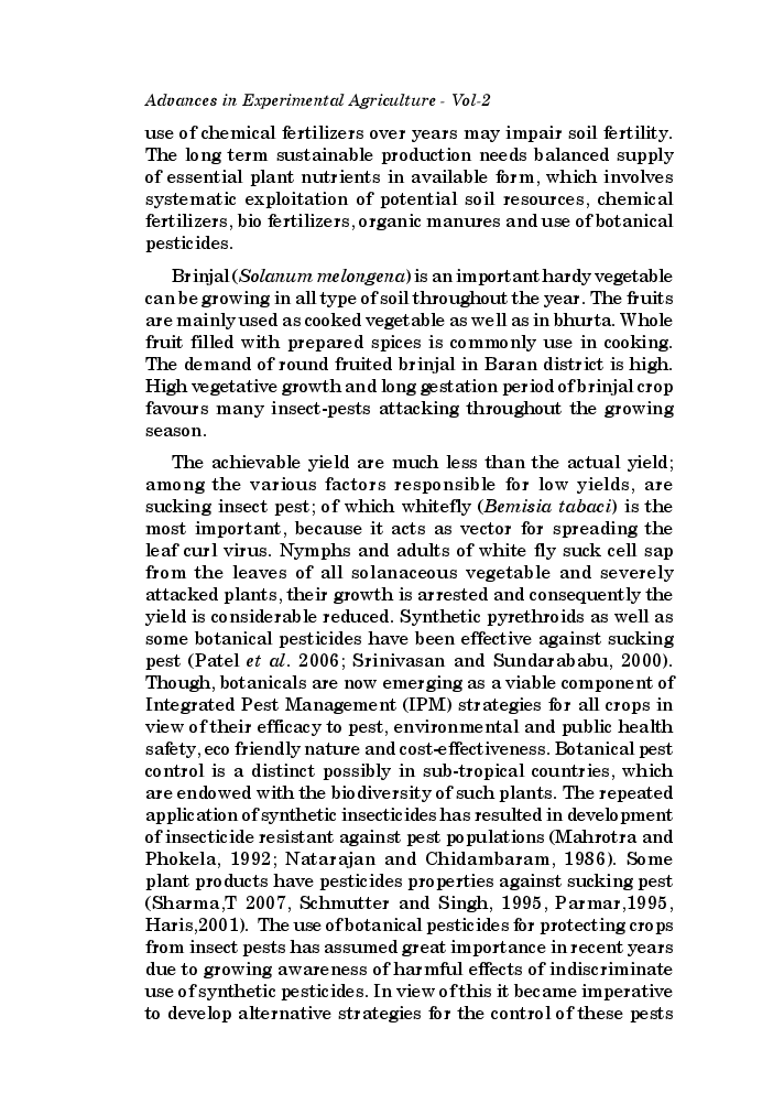 Advances in Experimental Agriculture Vol-II - Page 4