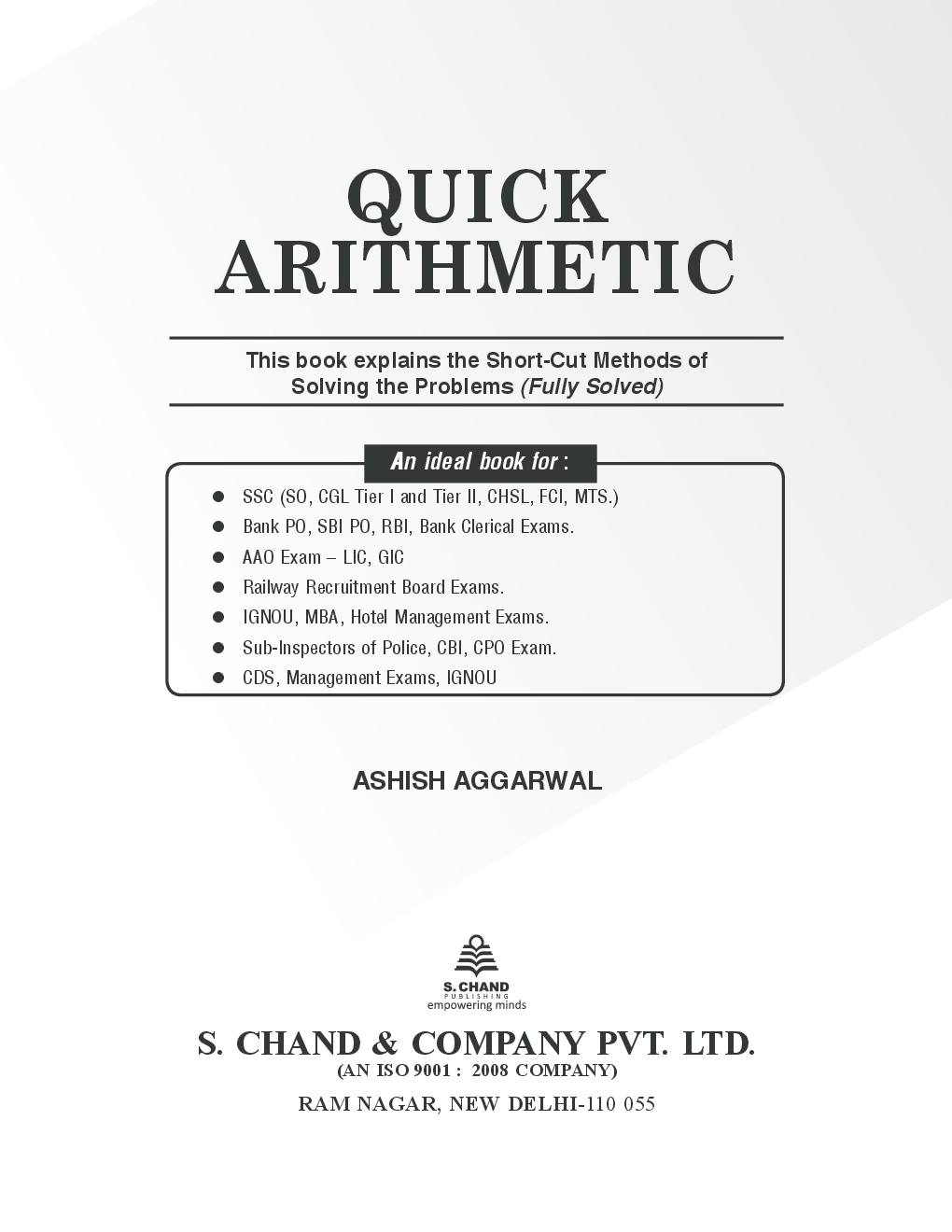 Download Quick Arithmetics PDF Online 2020 By Ashish Aggarwal