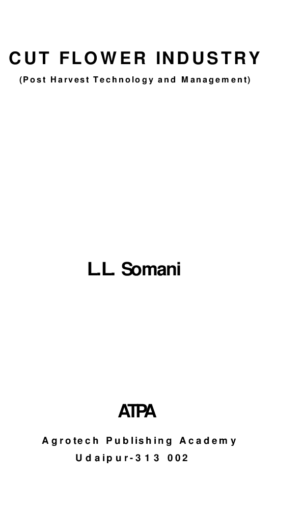 Cut Flower Industry : Post Harvest Technology and Management - Page 2