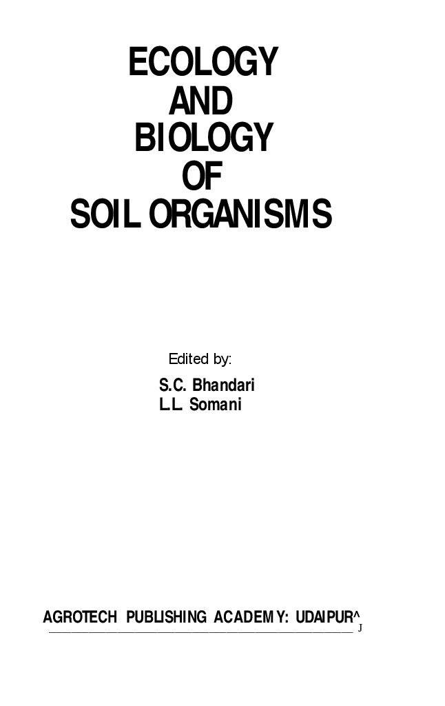 Ecology and Biology of Soil Organism - Page 2