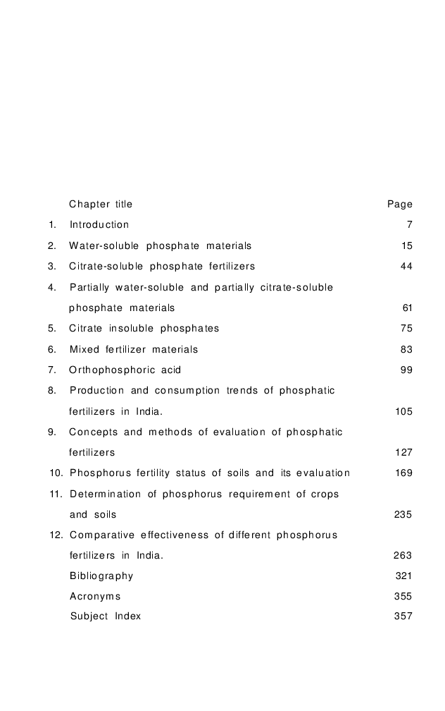 Chemistry and Agronomic Evaluation of Phosphatic Fertilisers - Page 5