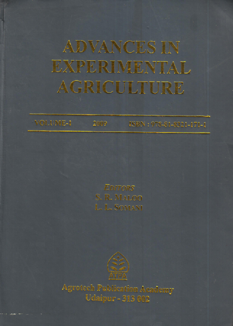 Advances in Experimental Agriculture Vol-I - Page 1