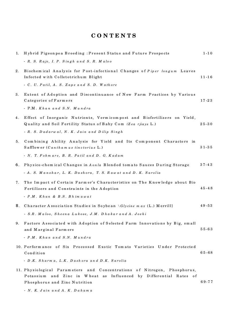Advances in Experimental Agriculture Vol-I - Page 4